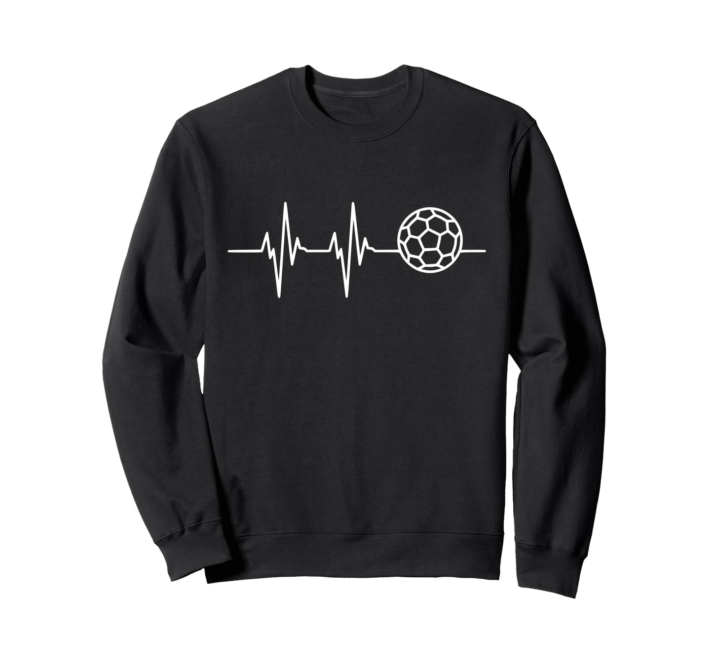 Heartbeat Soccer Ball Sweatshirt - Custom Art Print for Adults - T-Shirt, Sweatshirt, Hoodie