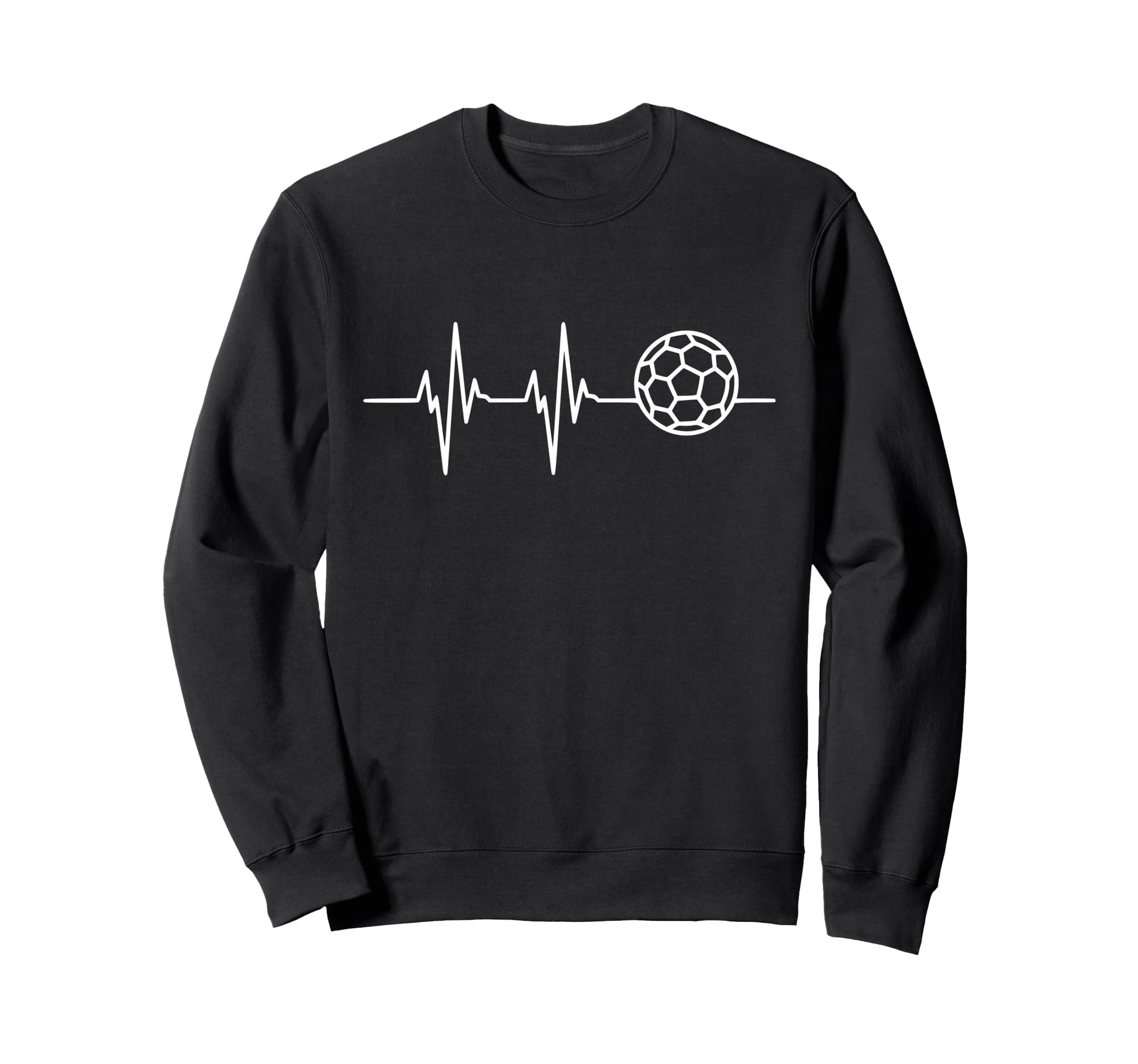 Heartbeat Soccer Ball Sweatshirt - Custom Art Print for Adults - T-Shirt, Sweatshirt, Hoodie