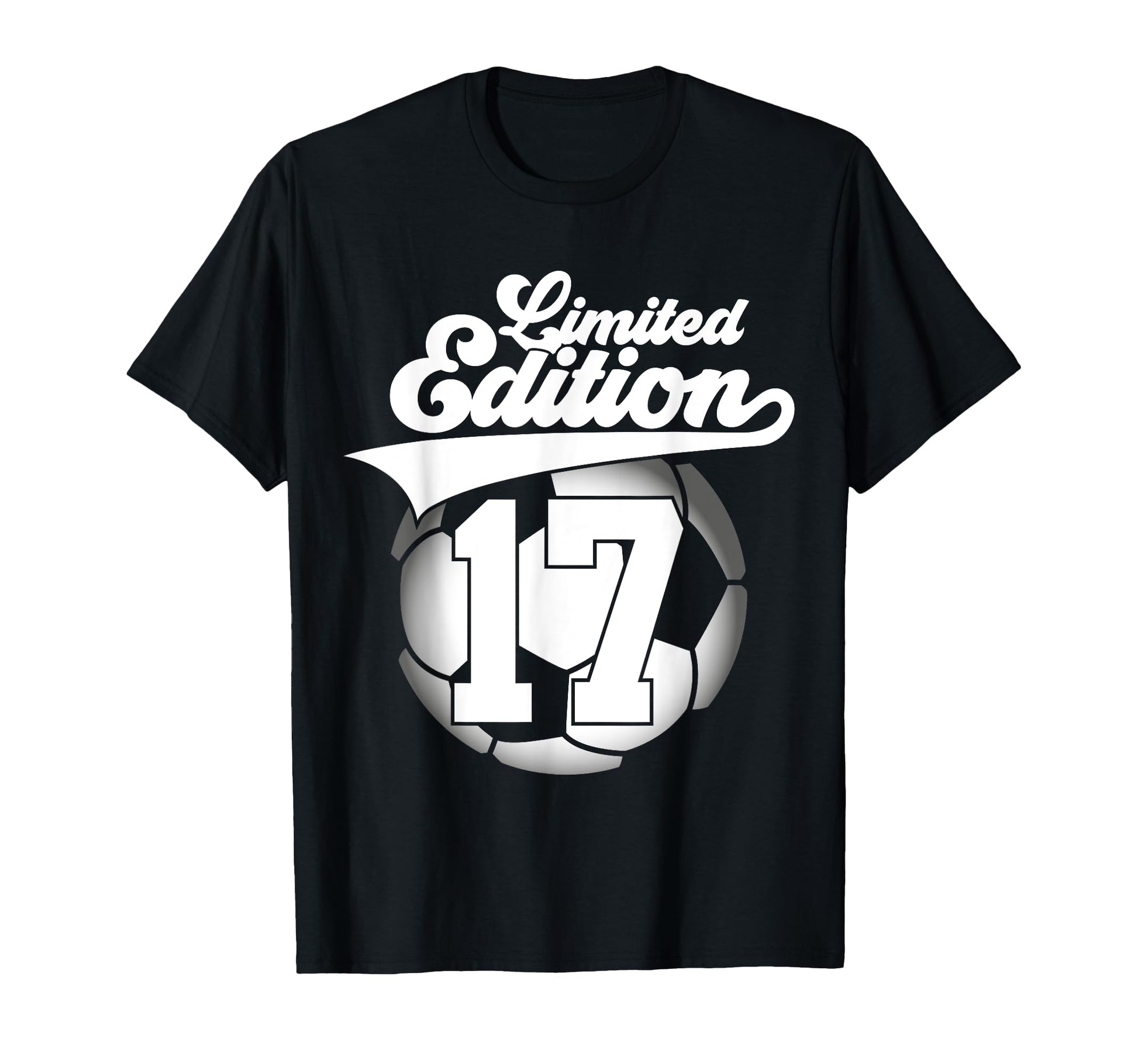 17 Years Football Soccer 17Th Birthday T-Shirt - Novelty Apparel Unisex - T-Shirt, Sweatshirt, Hoodie