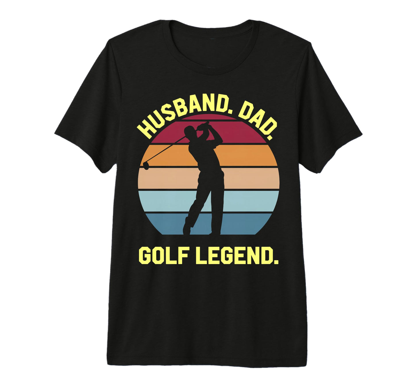 Husband Dad Golf Legend Tri Blend T-Shirt - Unique Graphic Unisex - T-Shirt, Sweatshirt, Hoodie