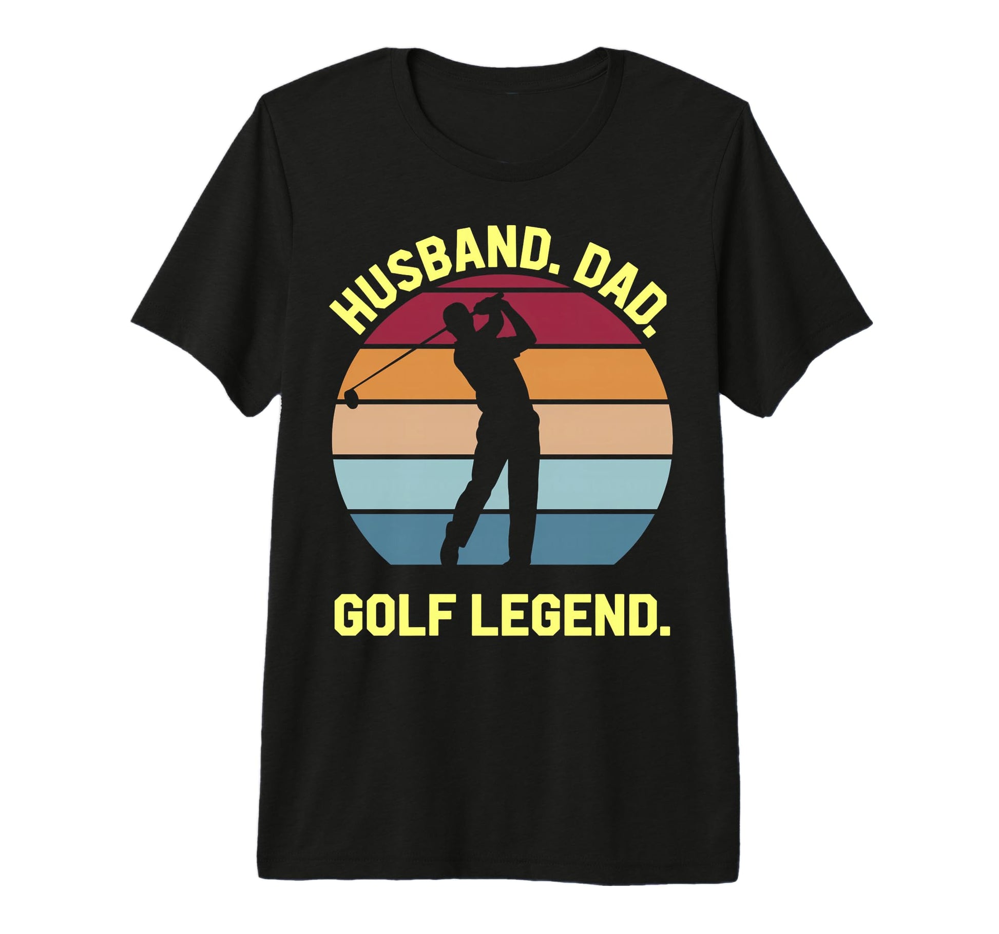 Husband Dad Golf Legend Tri Blend T-Shirt - Unique Graphic Unisex - T-Shirt, Sweatshirt, Hoodie