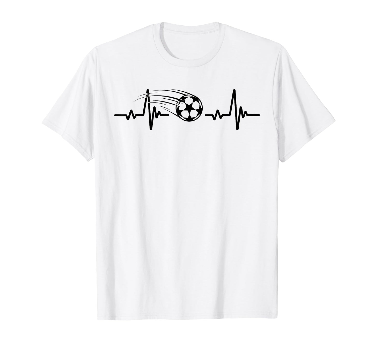Soccer Heartbeat Tees Soccer Ball T-Shirt - Custom Art Print Unisex - T-Shirt, Sweatshirt, Hoodie