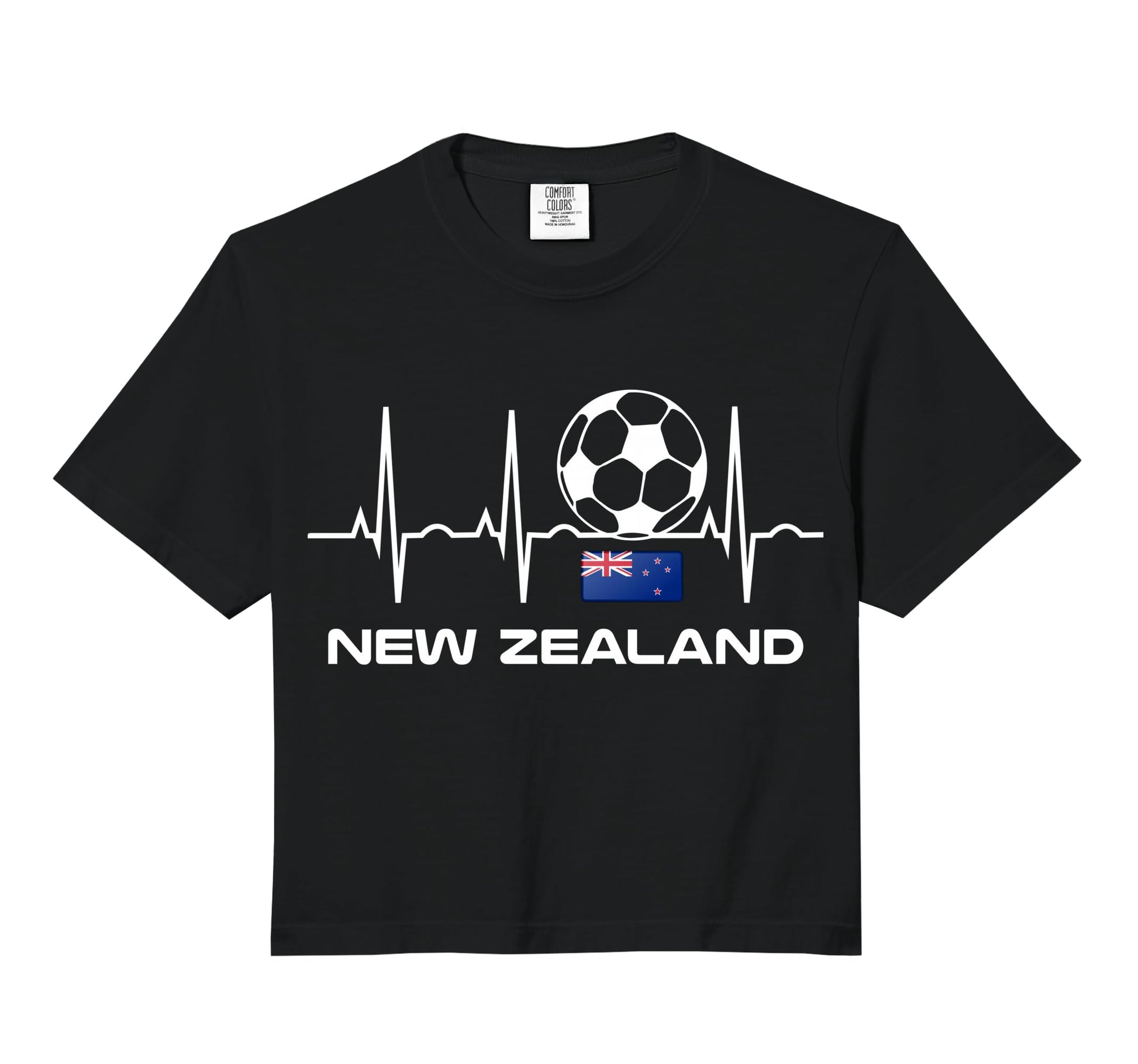 New Zealand Soccer Kiwi Football Heartbeat Hoodie - Novelty Apparel Unisex - T-Shirt, Sweatshirt, Hoodie