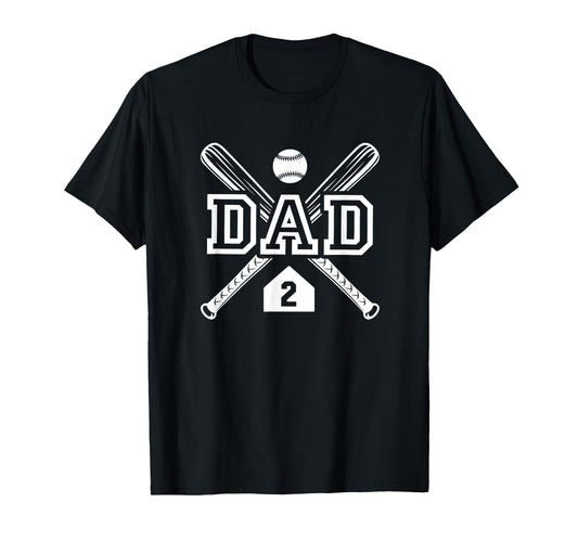 Baseball Dad Softball Dad 2 Jersey T-Shirt - Unique Graphic Men Women - T-Shirt, Sweatshirt, Hoodie