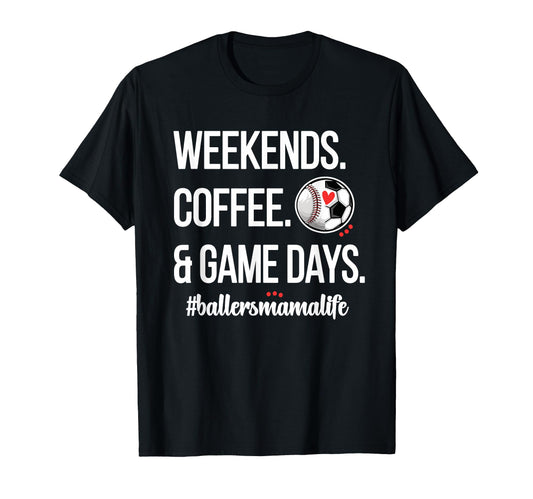 Baseball Soccer Mom Game Day T-Shirt - Casual Everyday Wear Men Women - T-Shirt, Sweatshirt, Hoodie