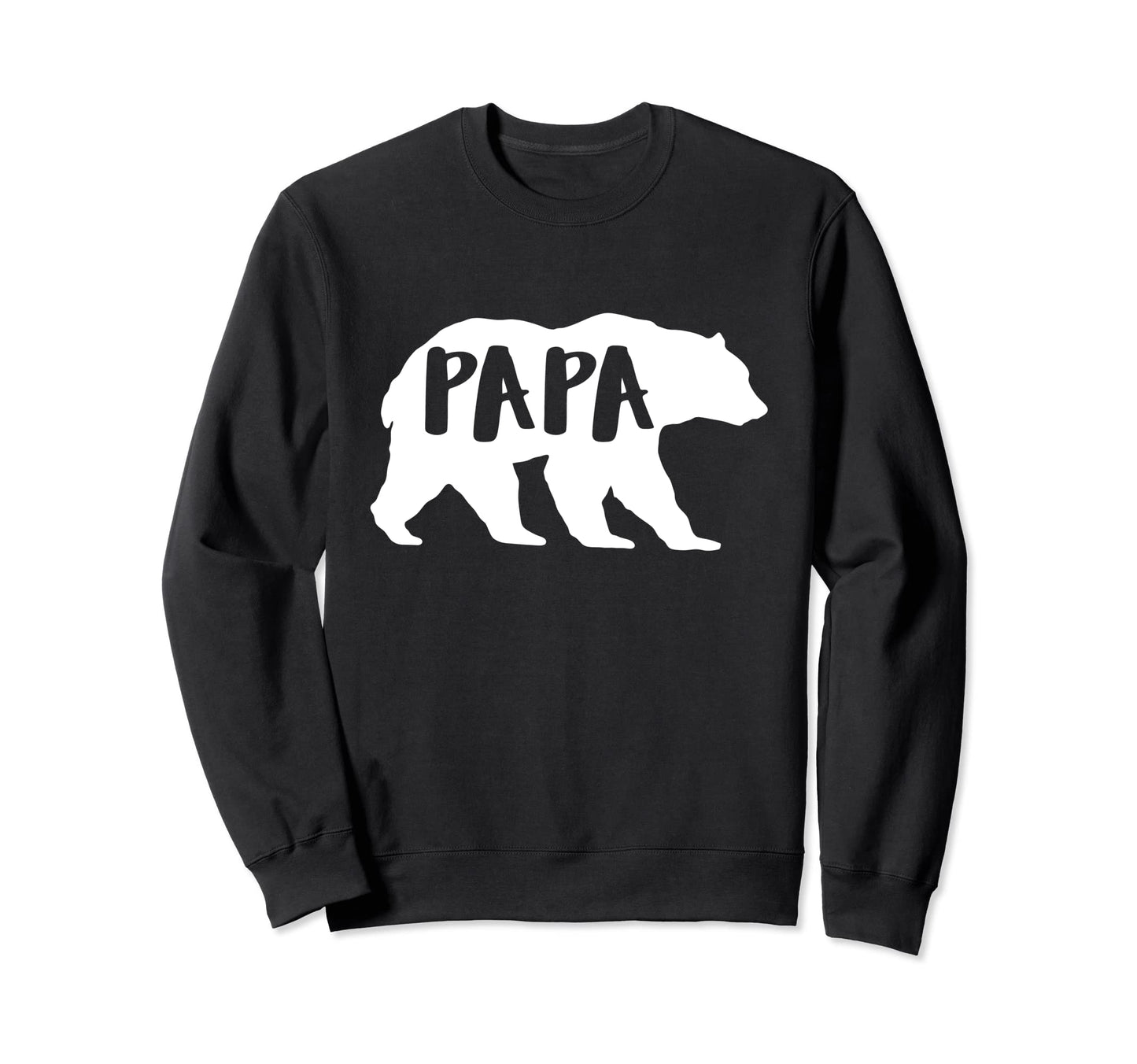 Fathersday Mens Fun Papa Bear Outdoor Sweatshirt - Graphic Print Unisex - T-Shirt, Sweatshirt, Hoodie
