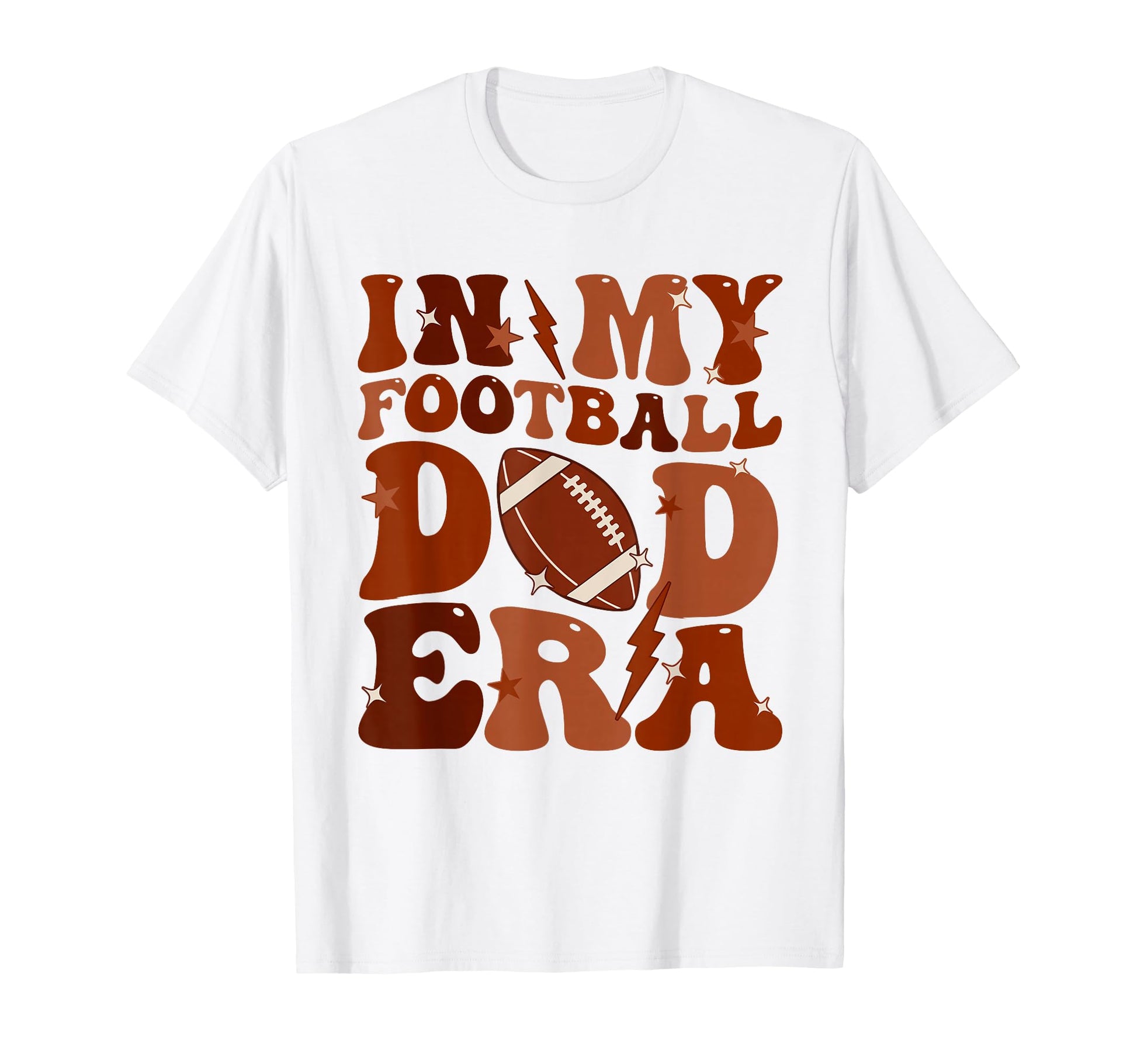 Groovy My Football Dad Era Fathers T-Shirt - Custom Art Print for Adults - T-Shirt, Sweatshirt, Hoodie