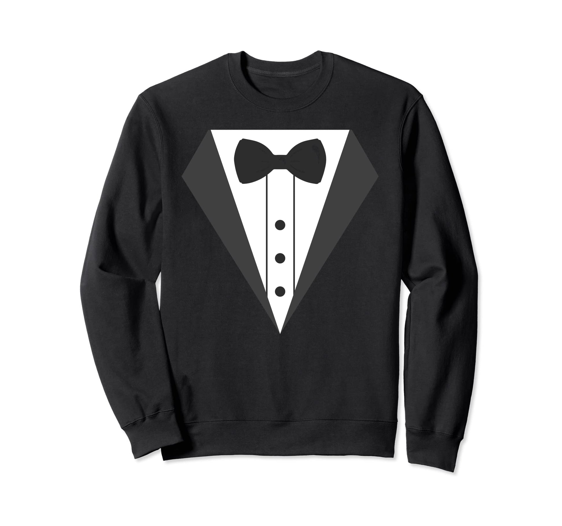 Tuxedo Formal Bow Tie Dad Sweatshirt - Unique Graphic Men Women - T-Shirt, Sweatshirt, Hoodie