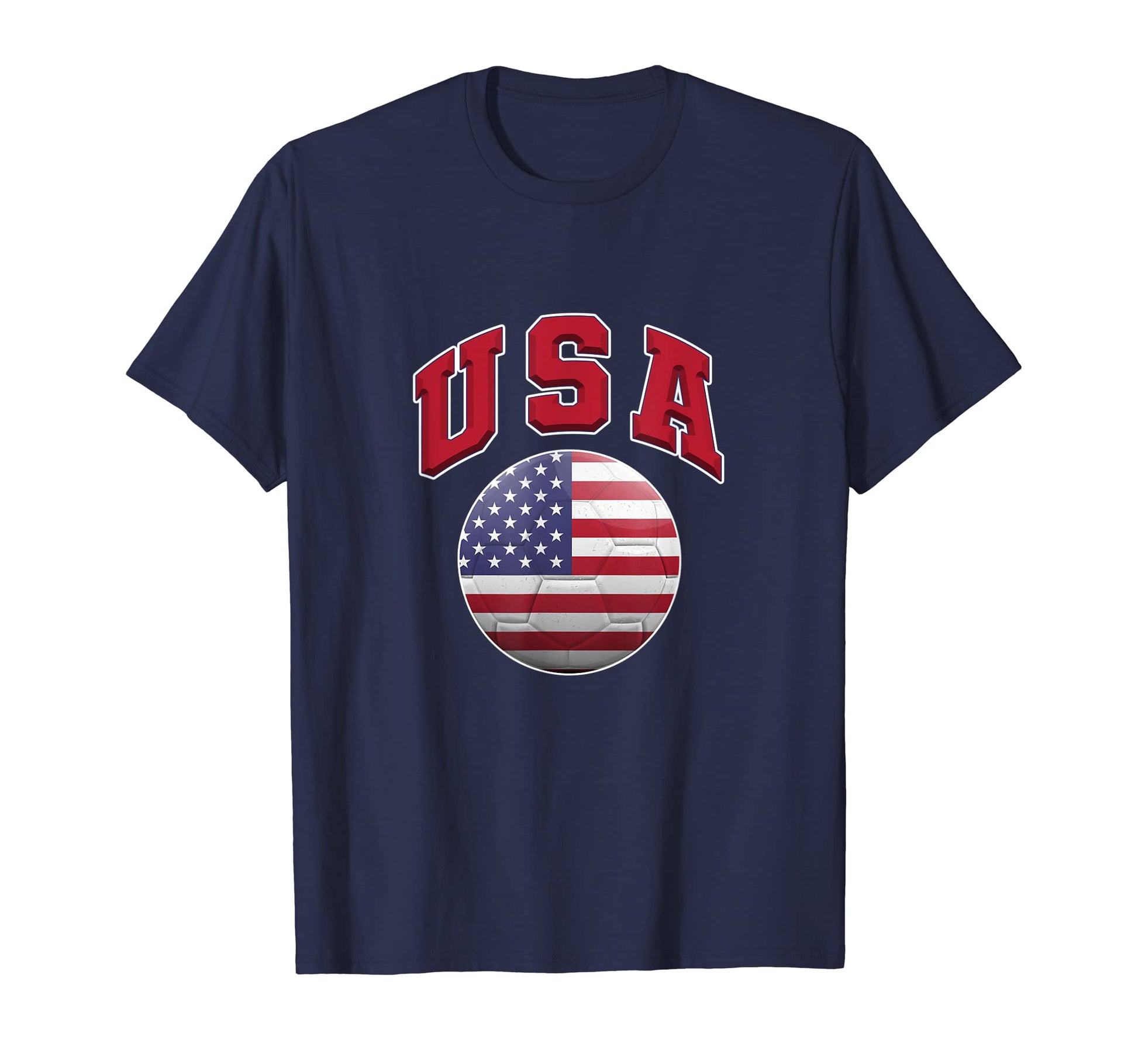Flag And Colors Usa Soccer Fans T-Shirt - Casual Everyday Wear Unisex - T-Shirt, Sweatshirt, Hoodie