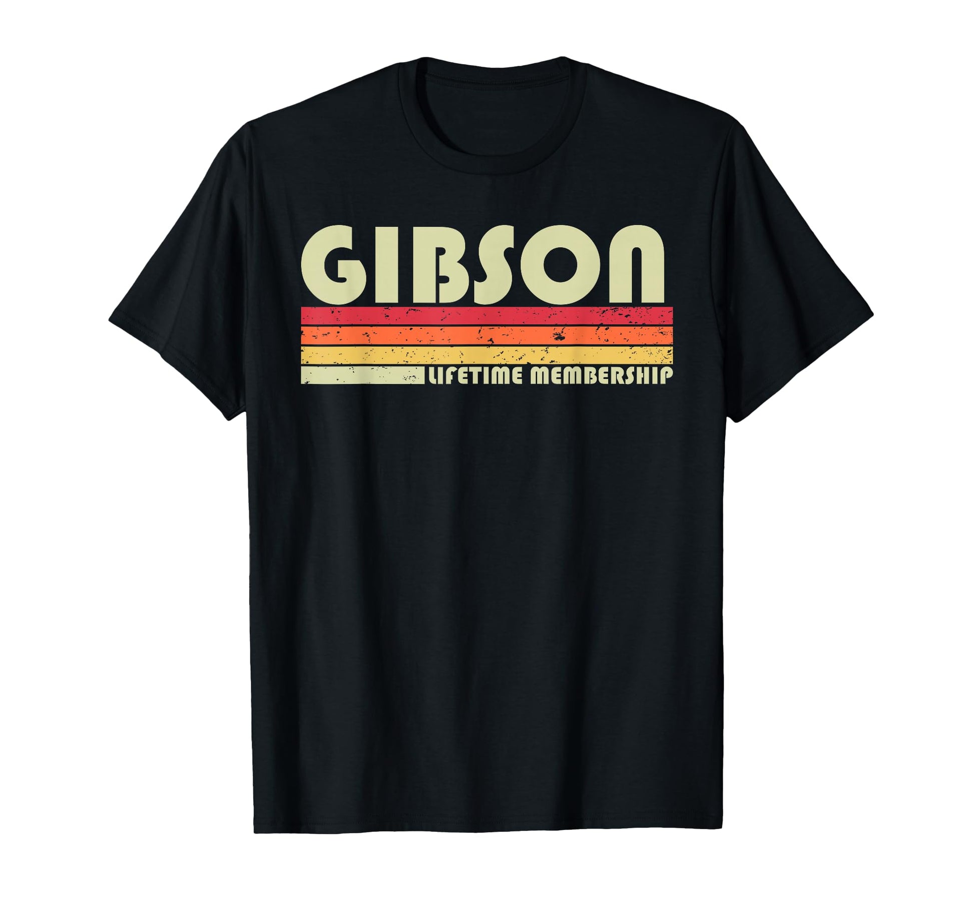 Gibson Surname Funny 80S 90S T-Shirt - Minimalist Print for Adults - T-Shirt, Sweatshirt, Hoodie