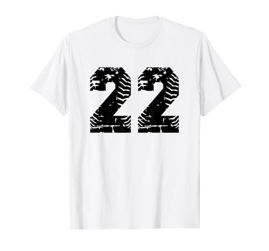 Baseball Softball Number 22 T-Shirt - Unique Graphic Unisex - T-Shirt, Sweatshirt, Hoodie