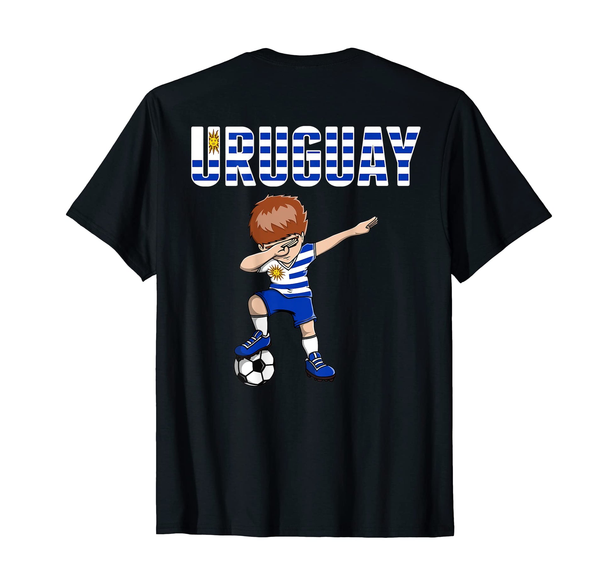 Dabbing Soccer Uruguay Soccer Fans T-Shirt - Fun Novelty Design Men Women - T-Shirt, Sweatshirt, Hoodie