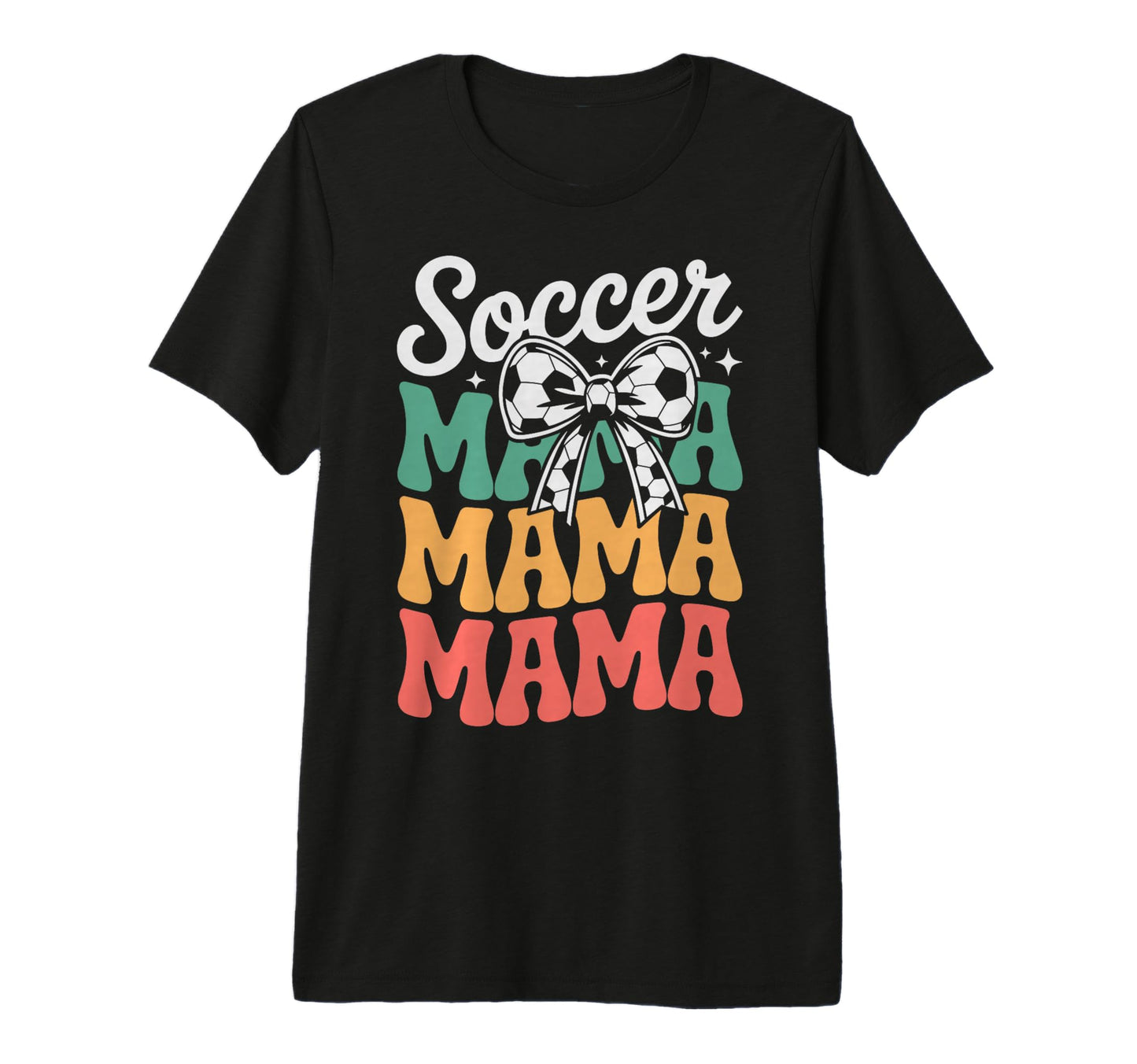 Groovy Soccer Football Player Mama T-Shirt - Custom Art Print Men Women - T-Shirt, Sweatshirt, Hoodie