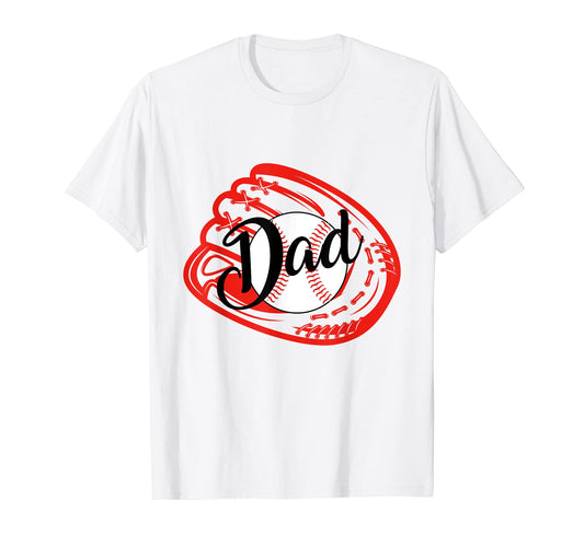 Baseball Dad Fathers Day Dads T-Shirt - Minimalist Print Unisex - T-Shirt, Sweatshirt, Hoodie