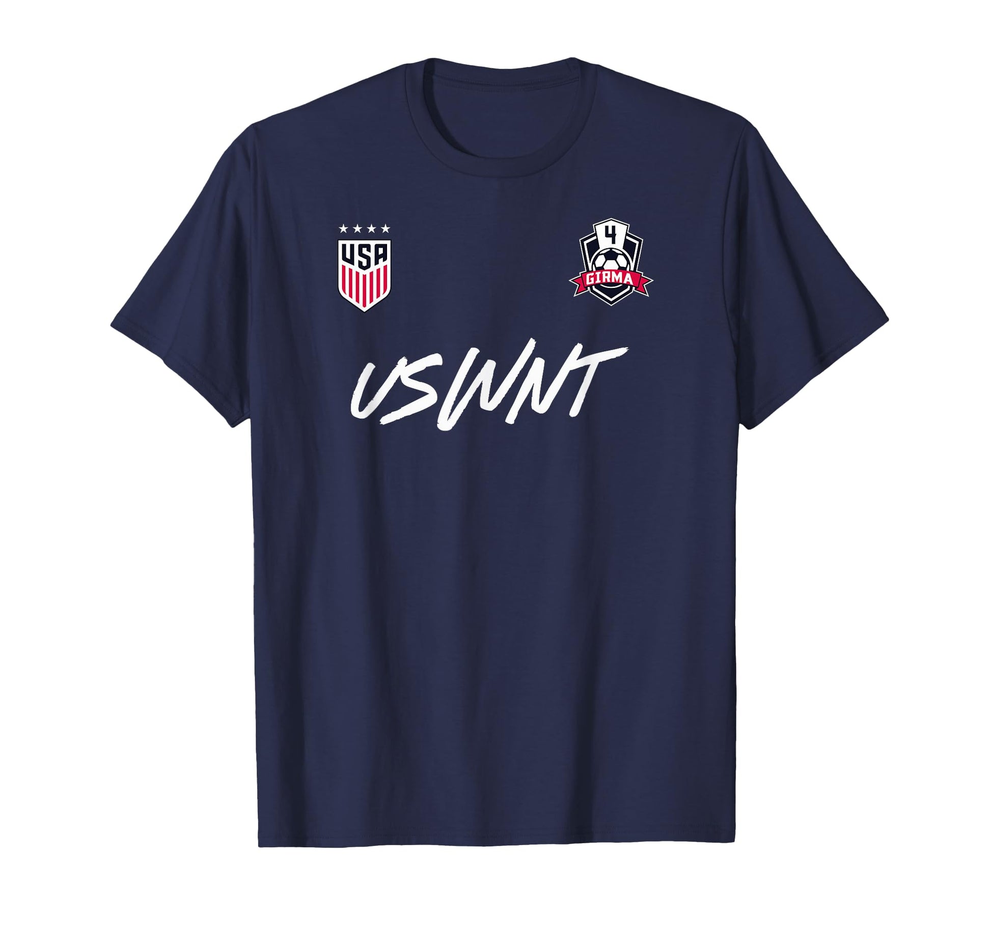 Naomi Girma 12 Navy Uswnt Officially T-Shirt - Unique Graphic Unisex - T-Shirt, Sweatshirt, Hoodie