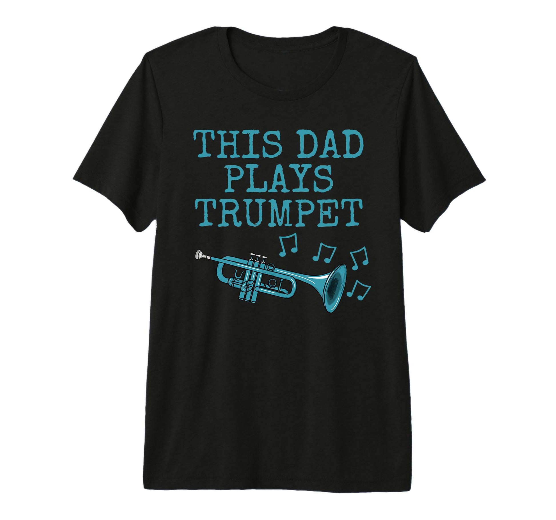 Mens This Dad Plays Trumpet Trumpeter T-Shirt - Minimalist Print Men Women - T-Shirt, Sweatshirt, Hoodie
