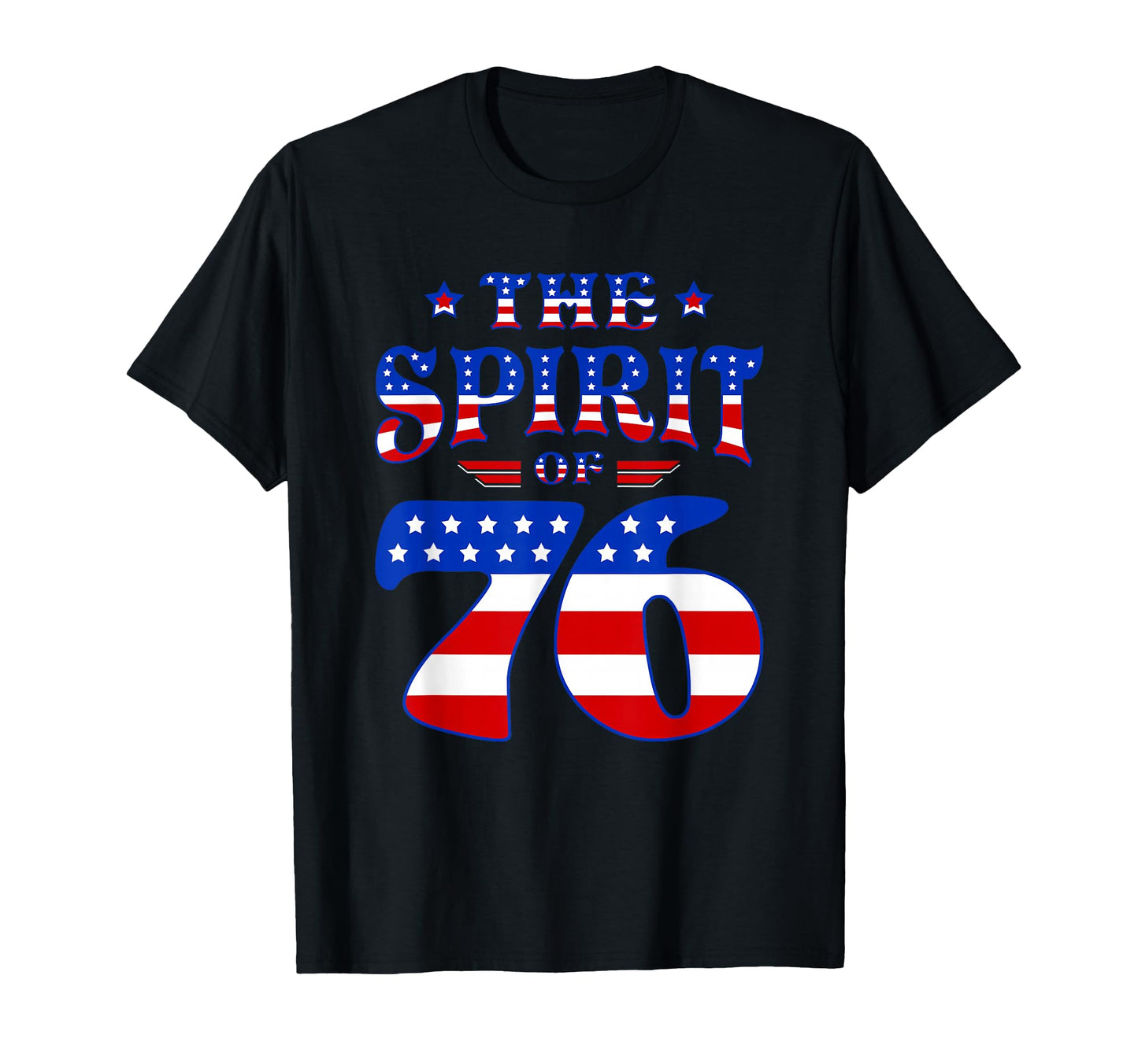 Spirit 76 4Th July Patriotic T-Shirt - Aesthetic Graphic for Adults - T-Shirt, Sweatshirt, Hoodie