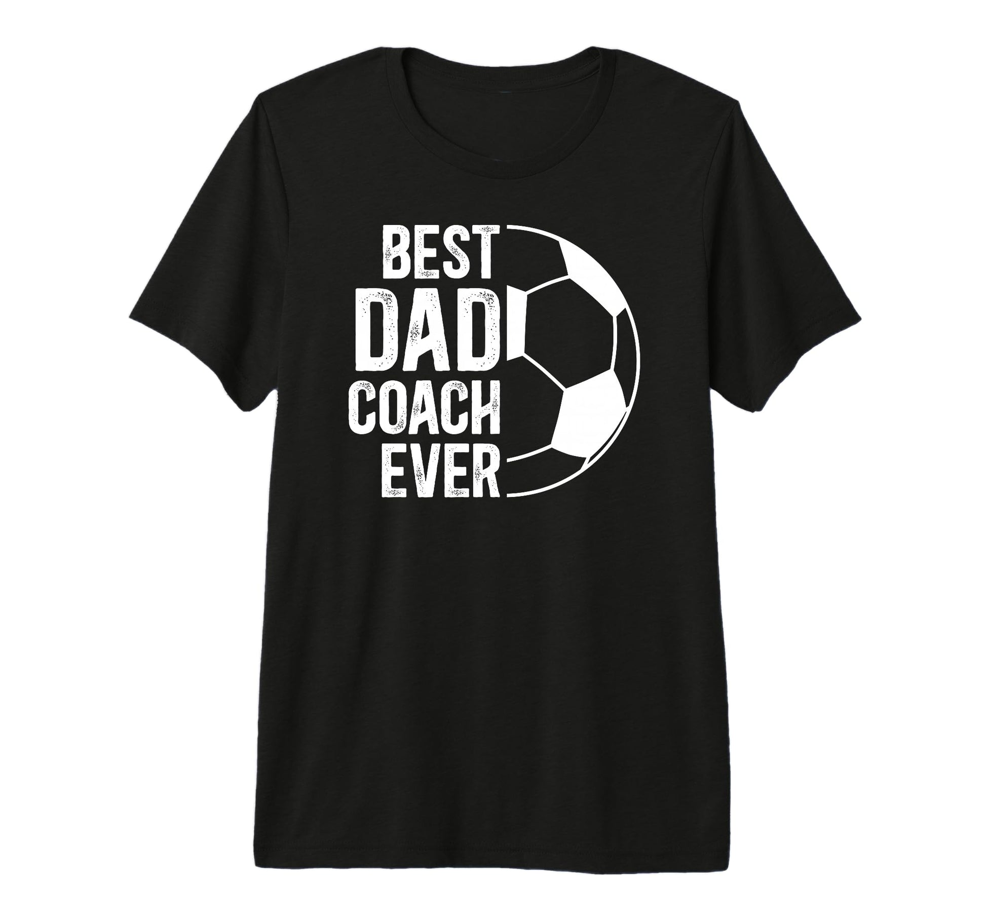 Mens Best Dad Coach Ever Soccer Coach T-Shirt - Minimalist Print Unisex - T-Shirt, Sweatshirt, Hoodie