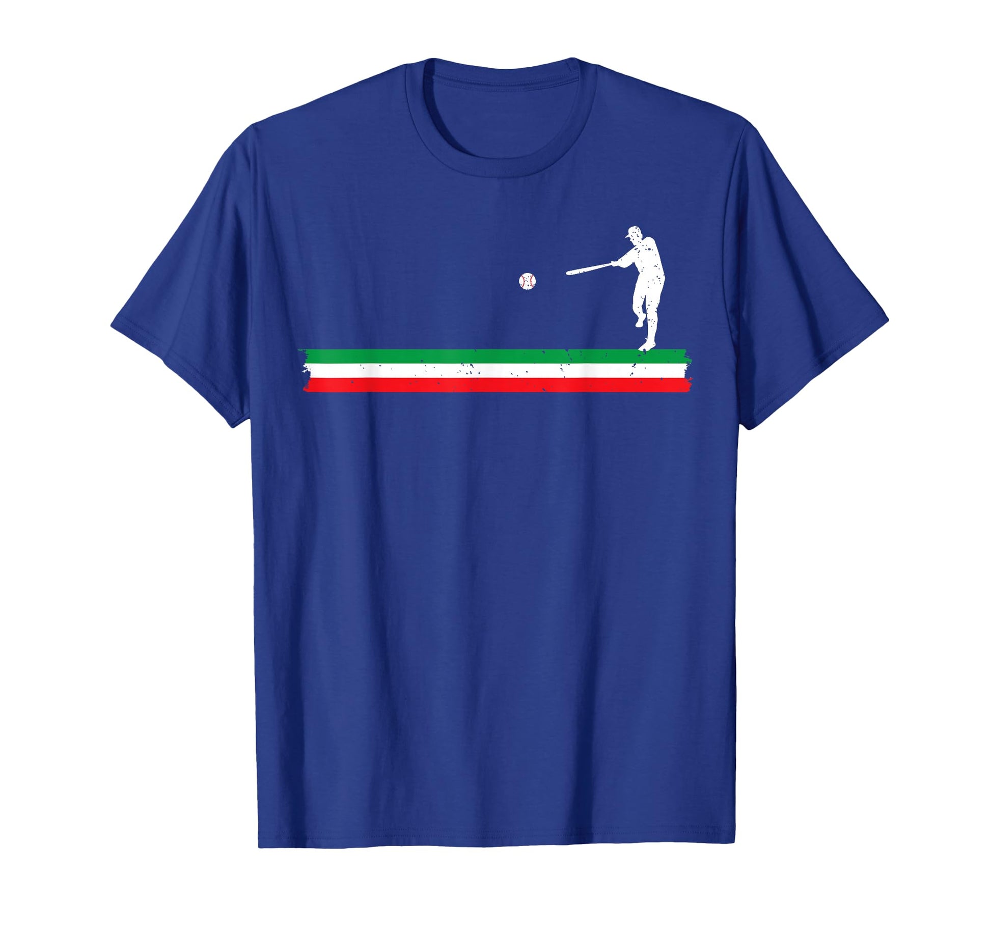 Italian Flag Baseball Player Coach T-Shirt - Graphic Print for Adults - T-Shirt, Sweatshirt, Hoodie
