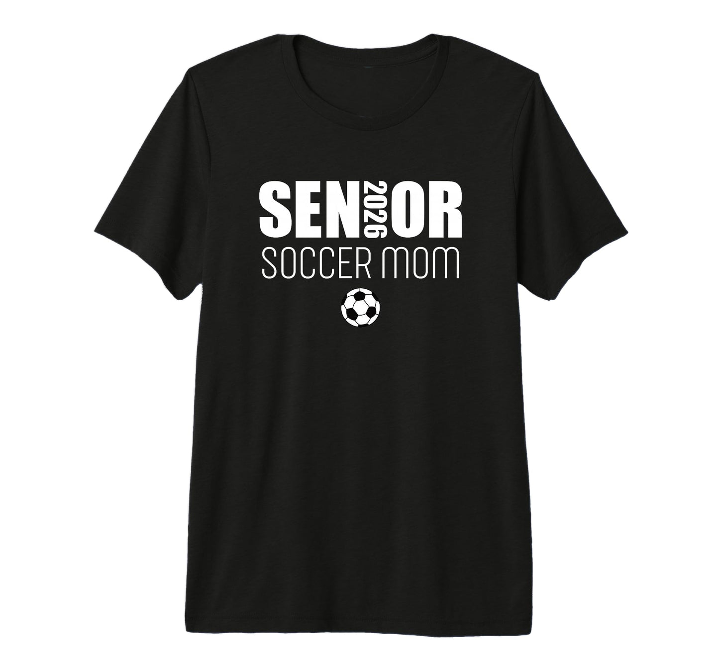 2026 Senior Soccer Team Mom Tri Blend T-Shirt - Novelty Apparel Unisex - T-Shirt, Sweatshirt, Hoodie