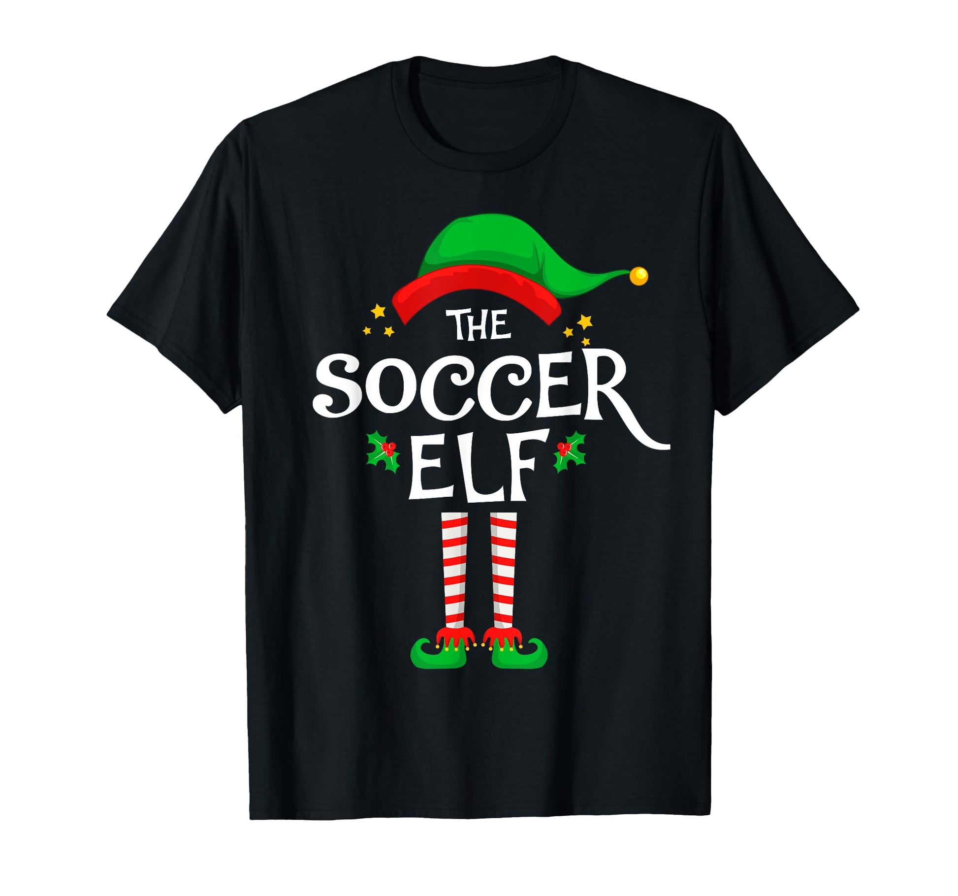 Soccer Elf Family Matching Group T-Shirt - Casual Everyday Wear Unisex - T-Shirt, Sweatshirt, Hoodie