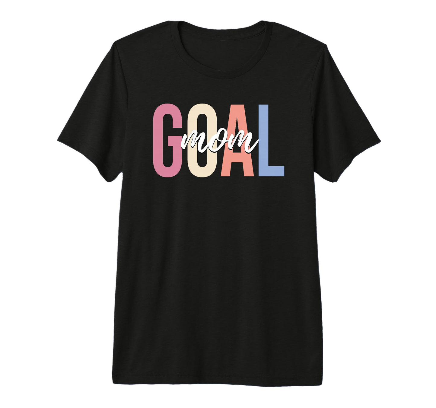 Goal Mom Soccer Mom Player Tri Blend T-Shirt - Trendy Graphic Unisex - T-Shirt, Sweatshirt, Hoodie
