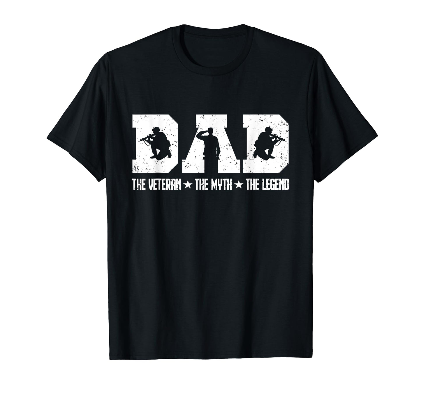 Dad Veteran Myth Legend Military Dad T-Shirt - Aesthetic Graphic Unisex - T-Shirt, Sweatshirt, Hoodie