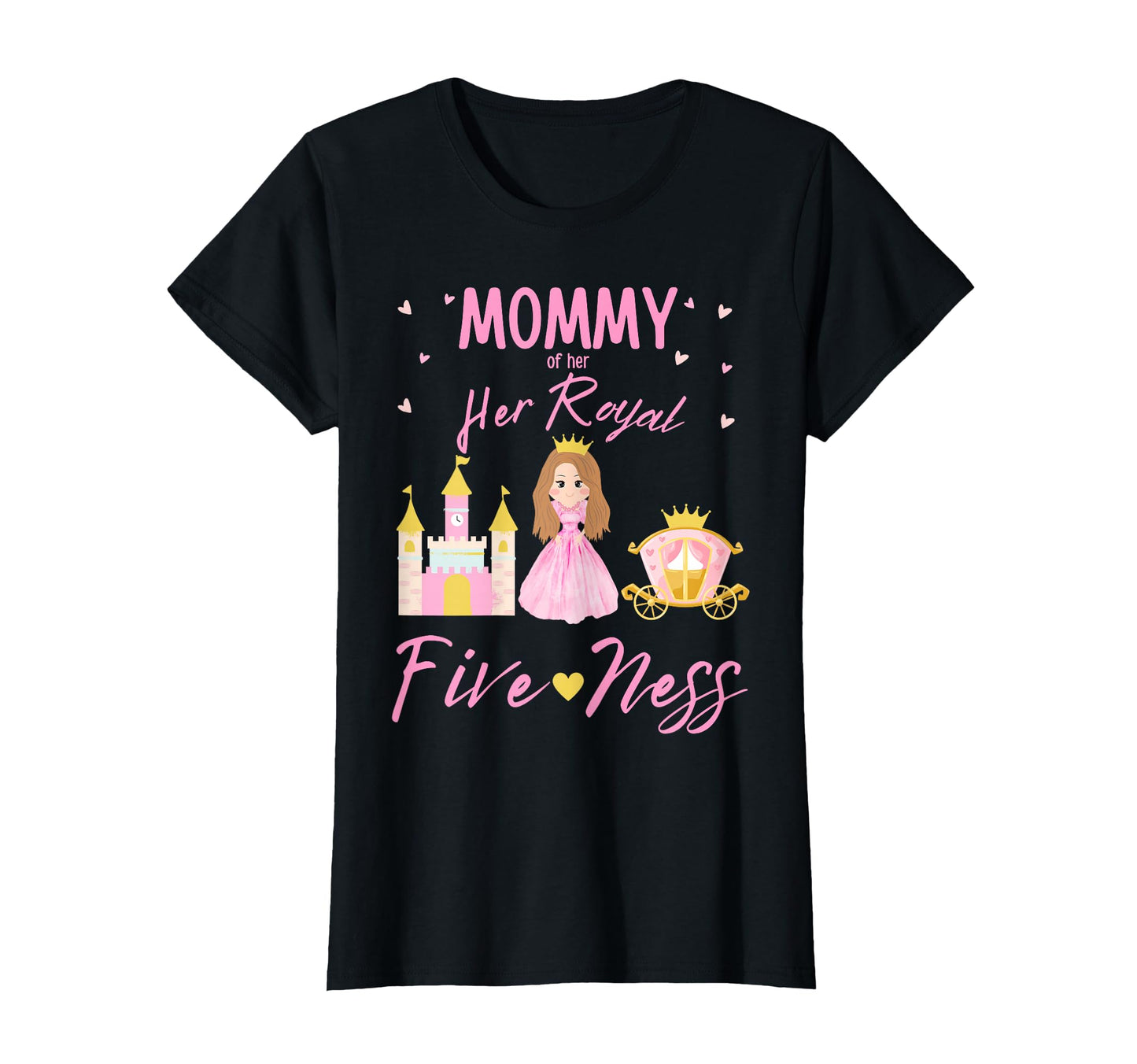 Mommy 5Th Birthday Her Royal Fiveness T-Shirt - Custom Art Print Unisex - T-Shirt, Sweatshirt, Hoodie