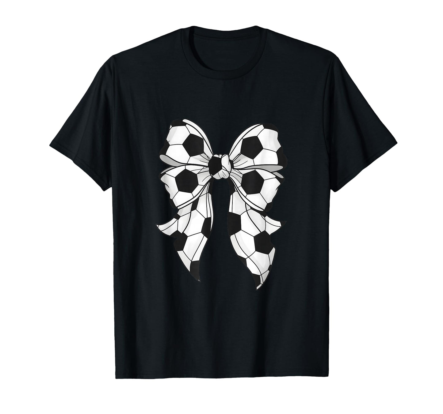 Soccer Coquette Bow Soccer Mama Mom T-Shirt - Novelty Apparel Men Women - T-Shirt, Sweatshirt, Hoodie