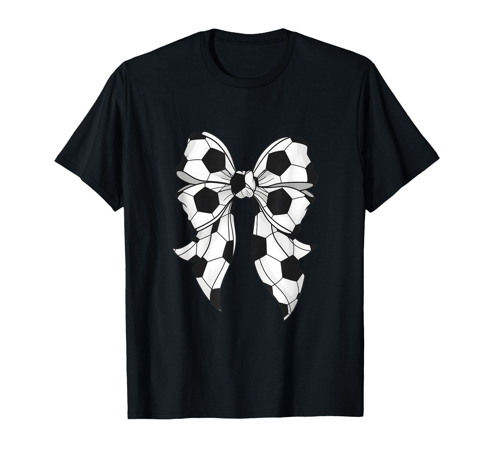 Soccer Coquette Bow Soccer Mama Mom T-Shirt - Novelty Apparel Men Women - T-Shirt, Sweatshirt, Hoodie