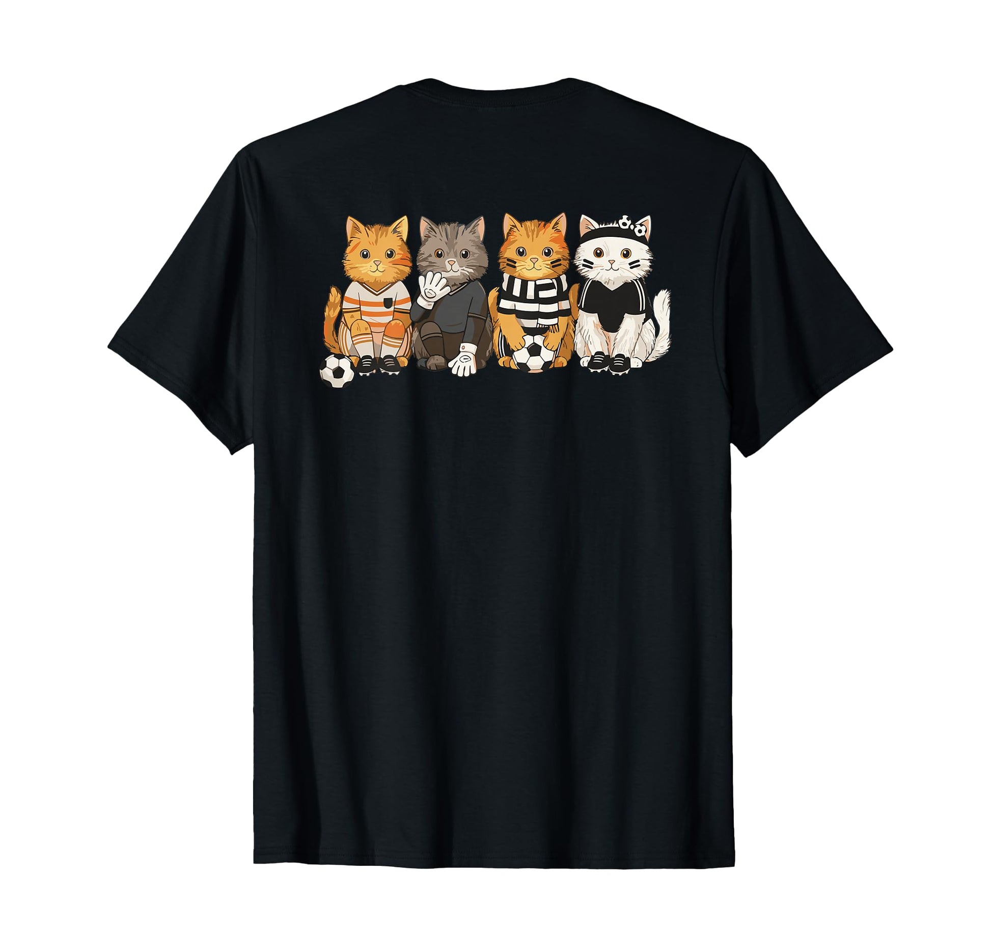 Soccer Cat Player T-Shirt - Unique Graphic Men Women - T-Shirt, Sweatshirt, Hoodie