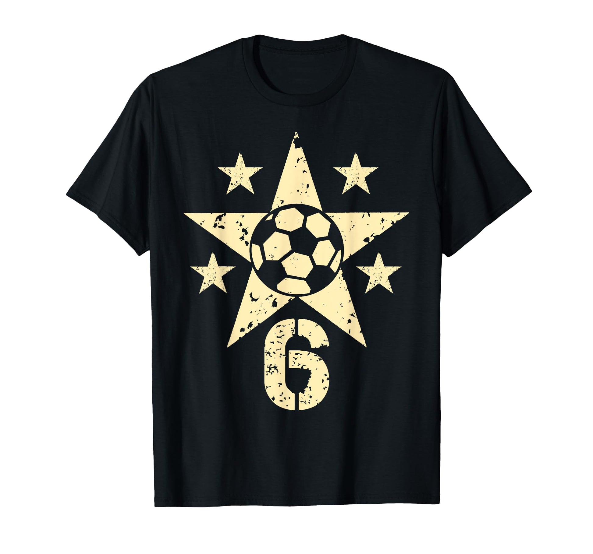 6Yr Soccer Birthday 6 Year Old 6Th T-Shirt - Novelty Apparel for Adults - T-Shirt, Sweatshirt, Hoodie