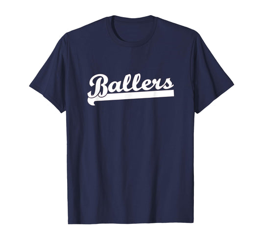 Ballers Basketball Baseball Kickball T-Shirt - Custom Art Print for Adults - T-Shirt, Sweatshirt, Hoodie