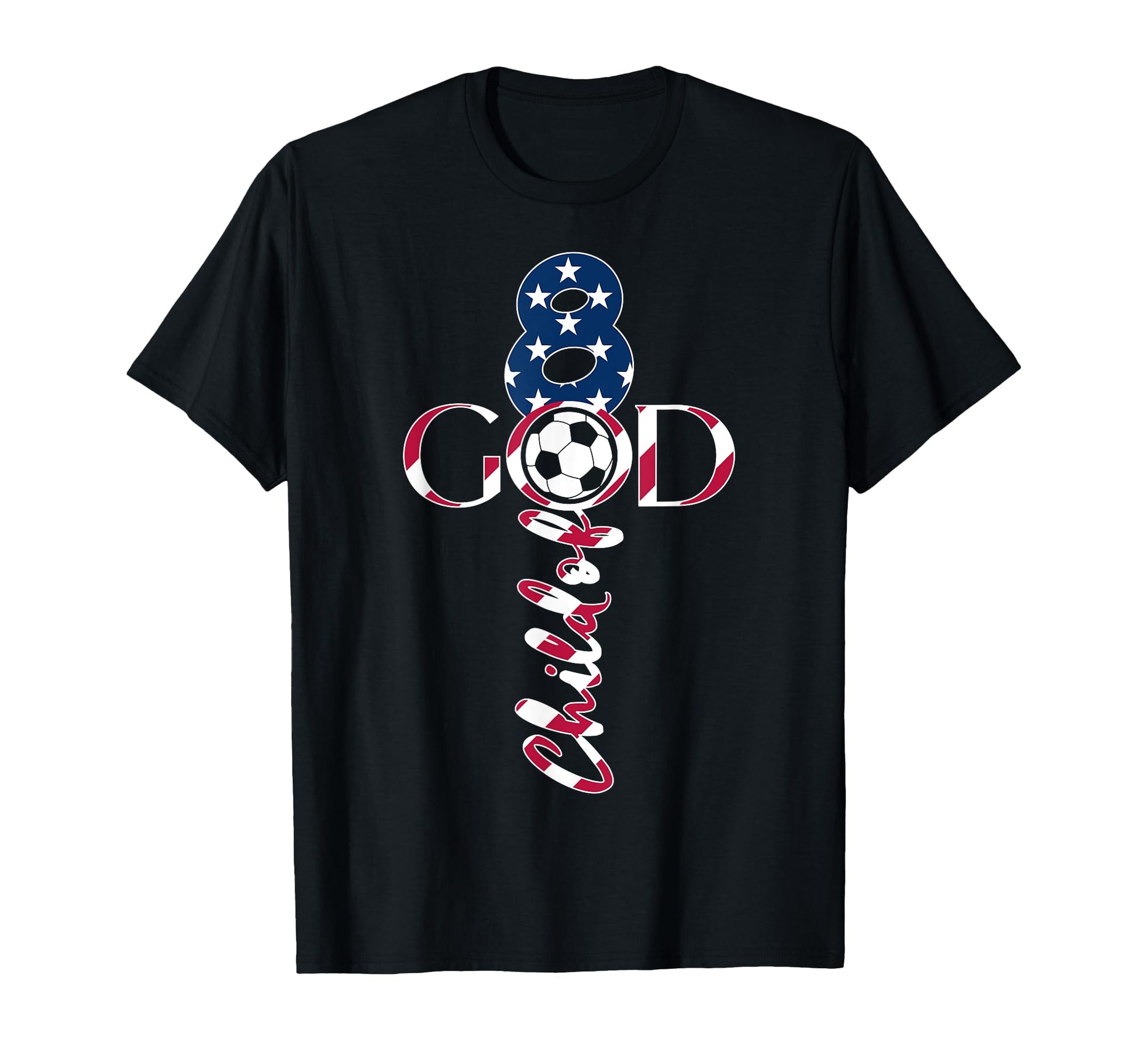 Jesus 8 Years Child God Soccer T-Shirt - Casual Everyday Wear Men Women - T-Shirt, Sweatshirt, Hoodie