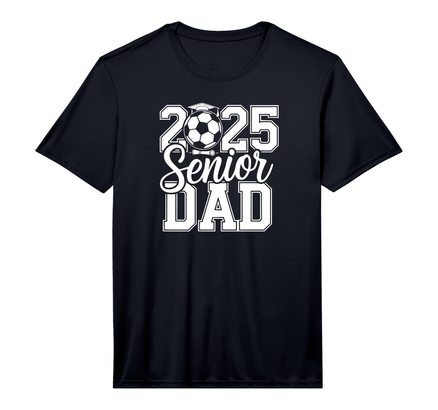 Mens Senior Soccer Dad 2025 Team High T-Shirt - Novelty Apparel for Adults - T-Shirt, Sweatshirt, Hoodie