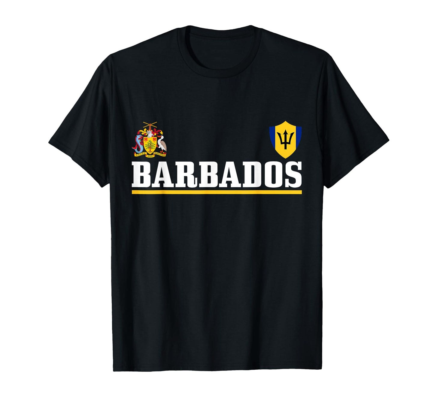 Barbados Heart Pride Soccer T-Shirt - Casual Everyday Wear for Adults - T-Shirt, Sweatshirt, Hoodie