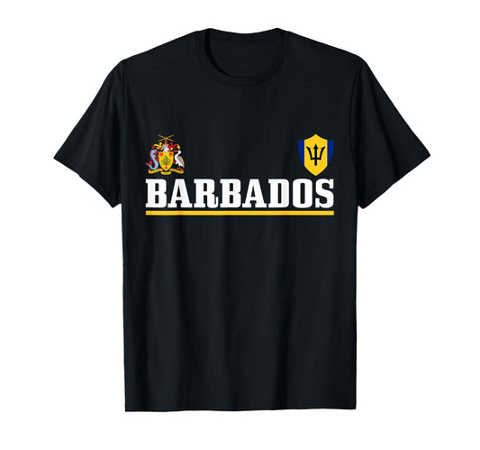 Barbados Heart Pride Soccer T-Shirt - Casual Everyday Wear for Adults - T-Shirt, Sweatshirt, Hoodie