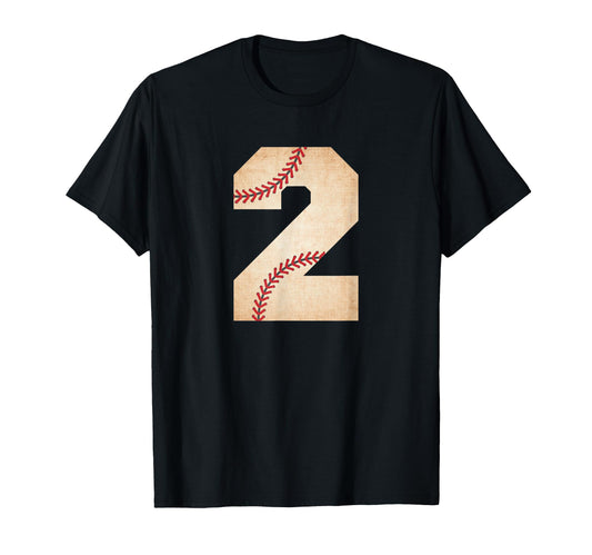 Baseball Number 2 Baseball Fan Mom T-Shirt - Novelty Apparel for Adults - T-Shirt, Sweatshirt, Hoodie