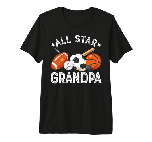 All Star Grandpa Birthday Basketball T-Shirt - Streetwear Style for Adults - T-Shirt, Sweatshirt, Hoodie