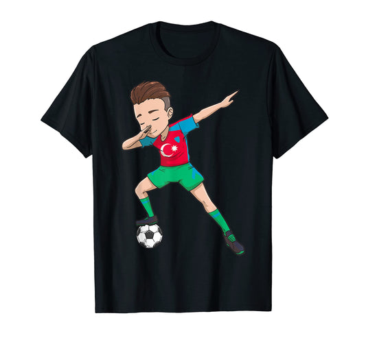 Aserbaidschan Mens Footballer Soccer T-Shirt - Unique Graphic Men Women - T-Shirt, Sweatshirt, Hoodie