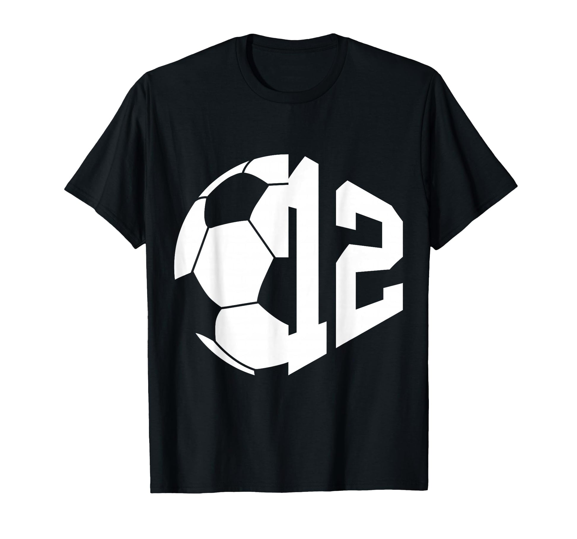 Number 12 Years Soccer 12Th Birthday T-Shirt - Unique Graphic Unisex - T-Shirt, Sweatshirt, Hoodie