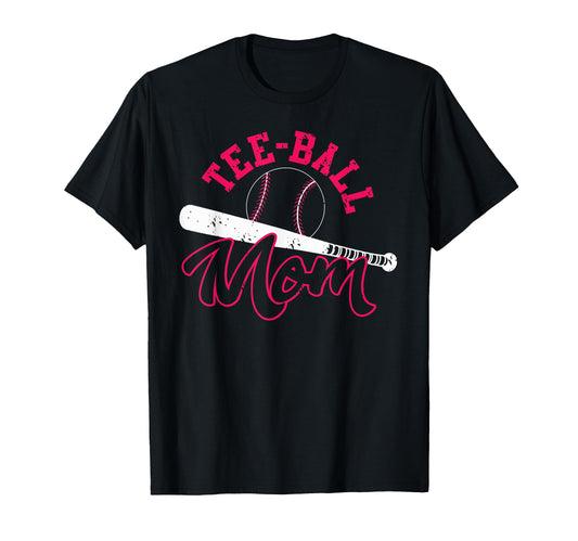 Ball Mom Play T Ball Gift T-Shirt - Custom Art Print for Adults - T-Shirt, Sweatshirt, Hoodie