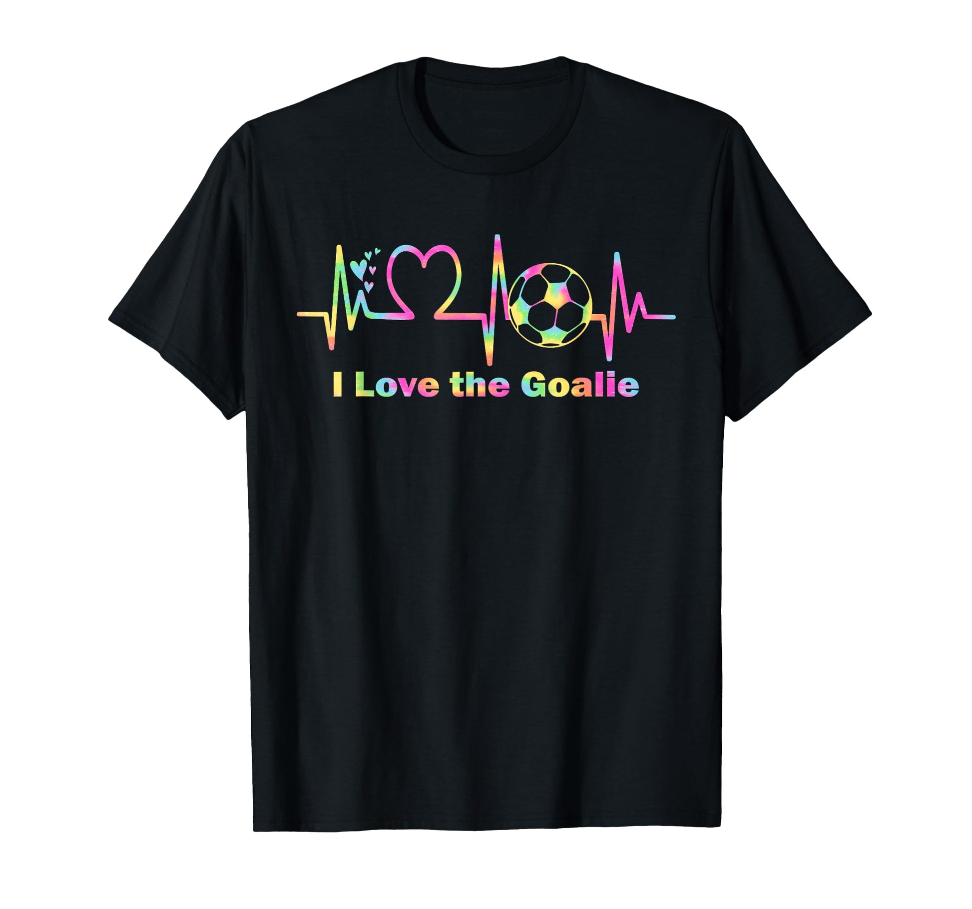 I Love Goalie Soccer Goalkeeper Heartbeat T-Shirt - Unique Graphic Unisex - T-Shirt, Sweatshirt, Hoodie