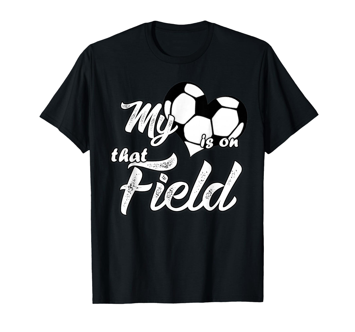 My Heart Is That Soccer Field Mommy T-Shirt - Minimalist Print Men Women - T-Shirt, Sweatshirt, Hoodie