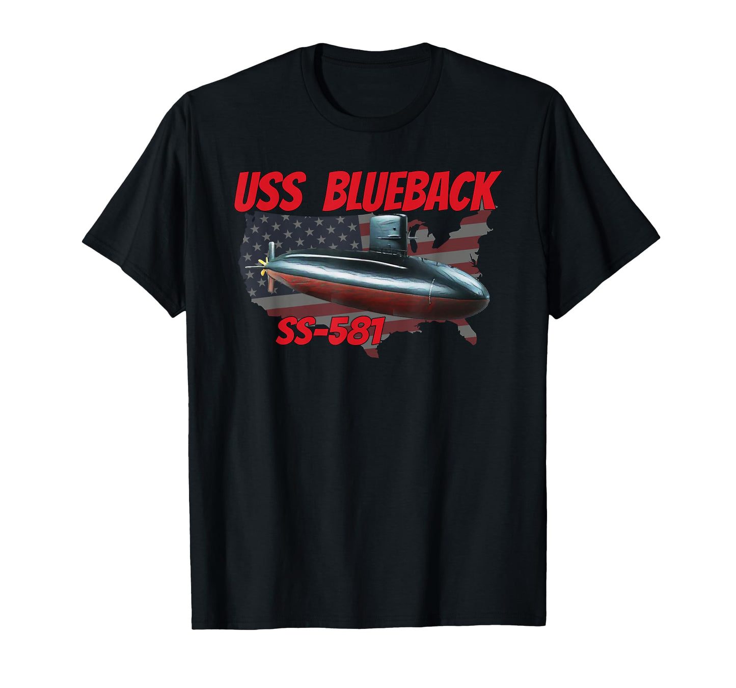 Uss Blueback Ss 581 Submarine Veterans Day T-Shirt - Trendy Graphic Unisex - T-Shirt, Sweatshirt, Hoodie