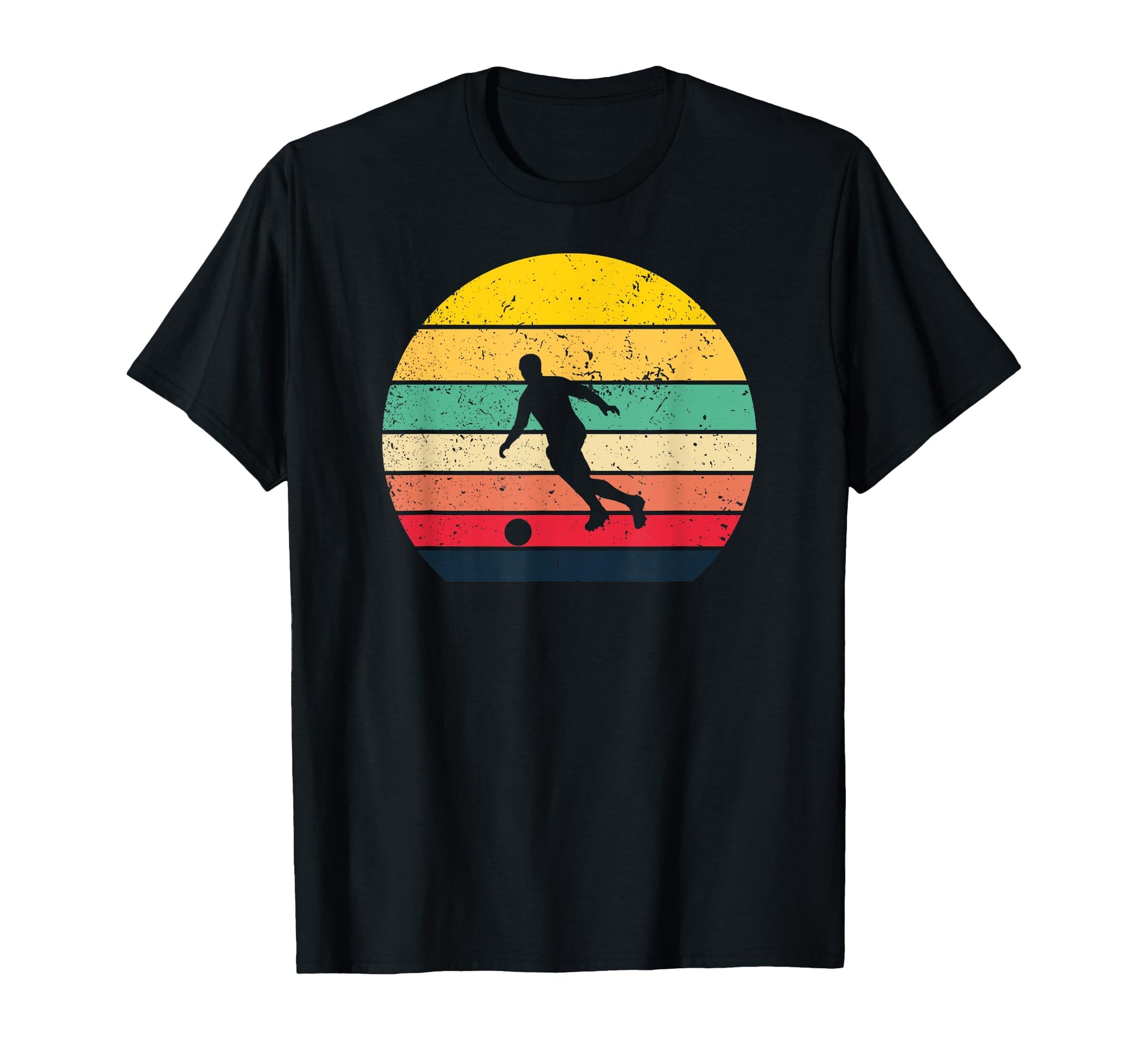Sunset Football Soccer T-Shirt - Trendy Graphic Unisex - T-Shirt, Sweatshirt, Hoodie
