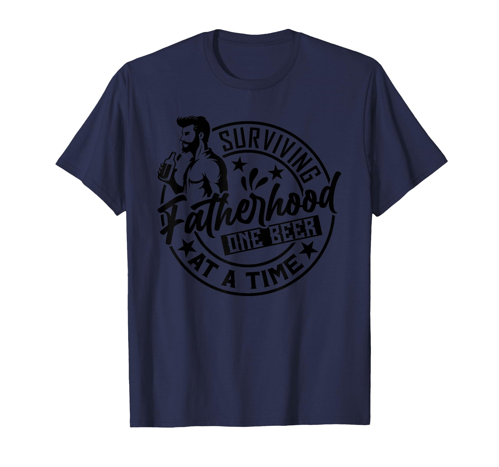 Beer Lovers Ceramic Mug Funny Fatherhood T-Shirt - Minimalist Print Unisex - T-Shirt, Sweatshirt, Hoodie