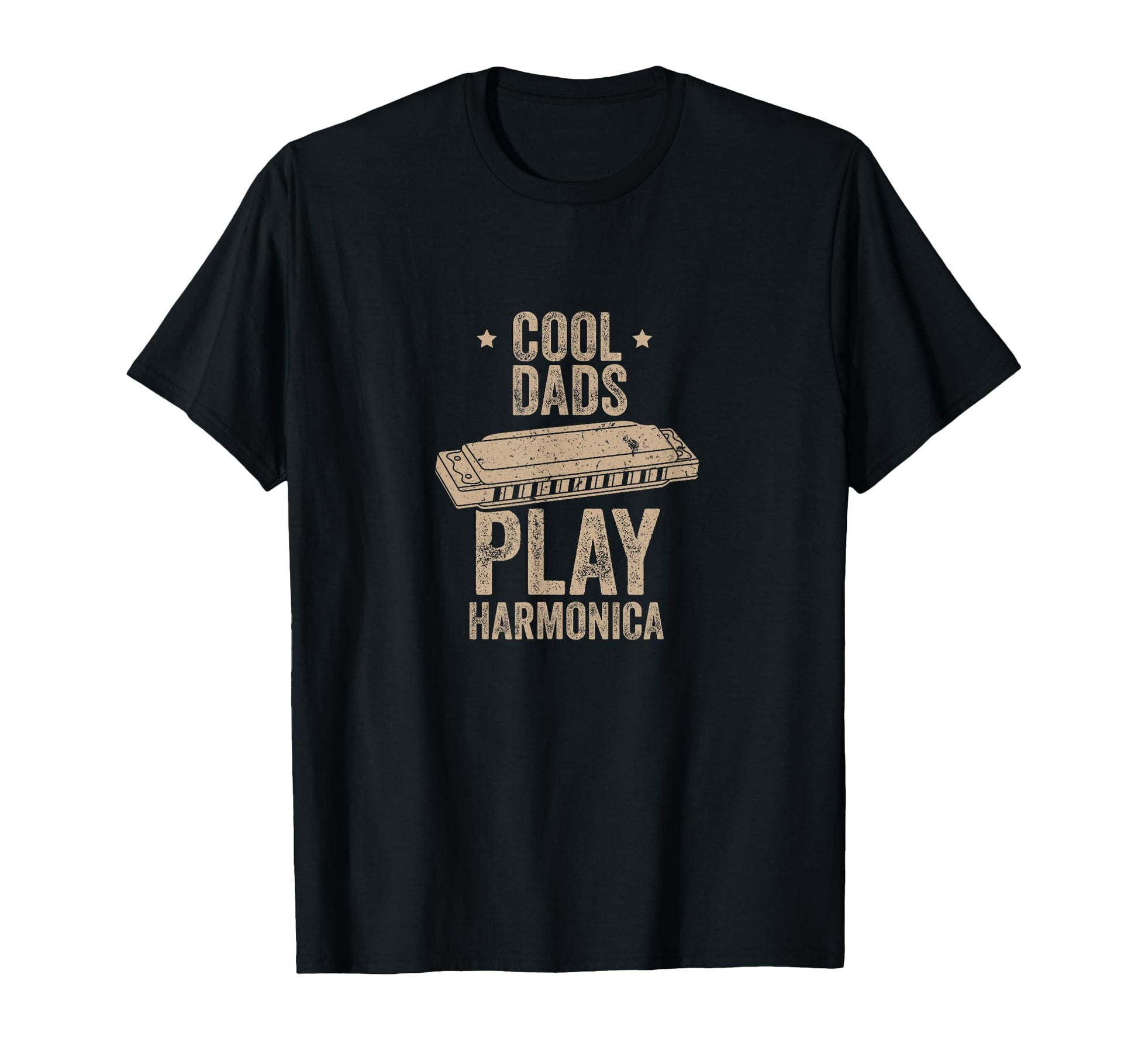 Dads Play Harmonica Harmonica Gift T-Shirt - Trendy Graphic Unisex - T-Shirt, Sweatshirt, Hoodie