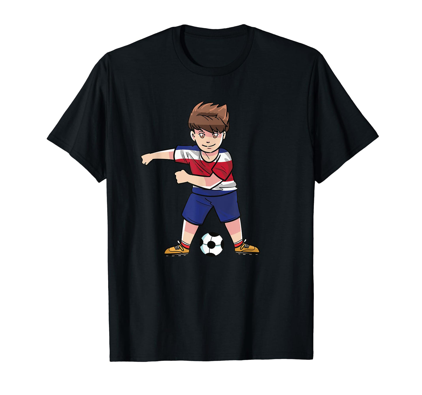 Flossing Soccer Costa Rica Jersey T-Shirt - Custom Art Print Unisex - T-Shirt, Sweatshirt, Hoodie