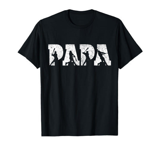 Baseball Papa Baseball Fathers Day T-Shirt - Graphic Print for Adults - T-Shirt, Sweatshirt, Hoodie